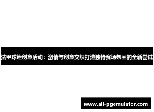 法甲球迷创意活动：激情与创意交织打造独特赛场氛围的全新尝试