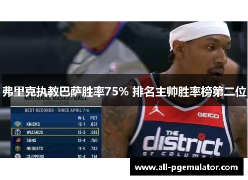 弗里克执教巴萨胜率75% 排名主帅胜率榜第二位